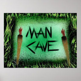 Man Cave Tiki Poster