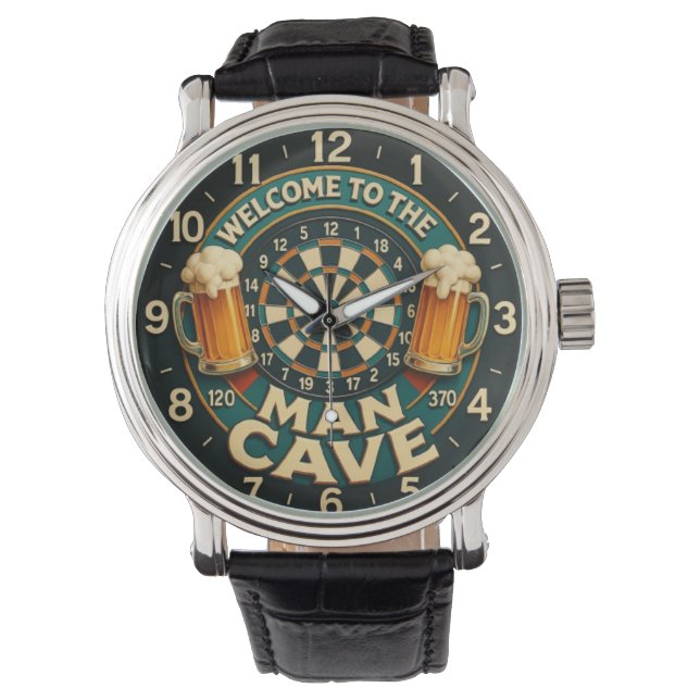  Man Cave Welcome Armbanduhr (Vorderseite)