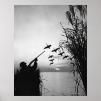 Man Duck Hunting