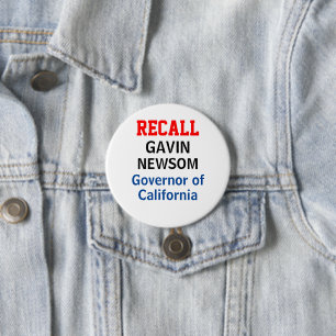 Man erinnere sich an Gavin Newsom, Kalifornien, Go Button