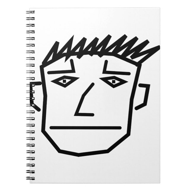 Man Face Notizblock (Vorderseite)