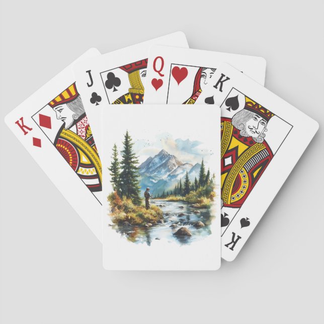 Man Fishing Cards Spielkarten (Rückseite)