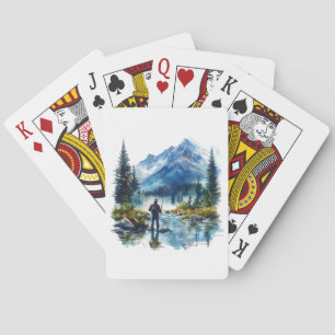 Man Fishing Cards Spielkarten