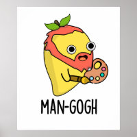 Man-gogh Funny Artist Mango Pun