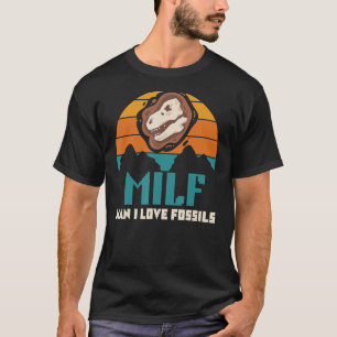 Man I Liebe Fossils Sprichwort Dinosaurier Paleont T-Shirt