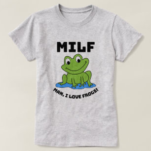 Man I Liebe Frogs - Funny Frog Quote T - Shirt