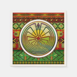 MAN IN DER MAZE-Landschaft + Hintergrund Serviette