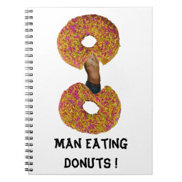 Man isst Donuts ! Notizblock