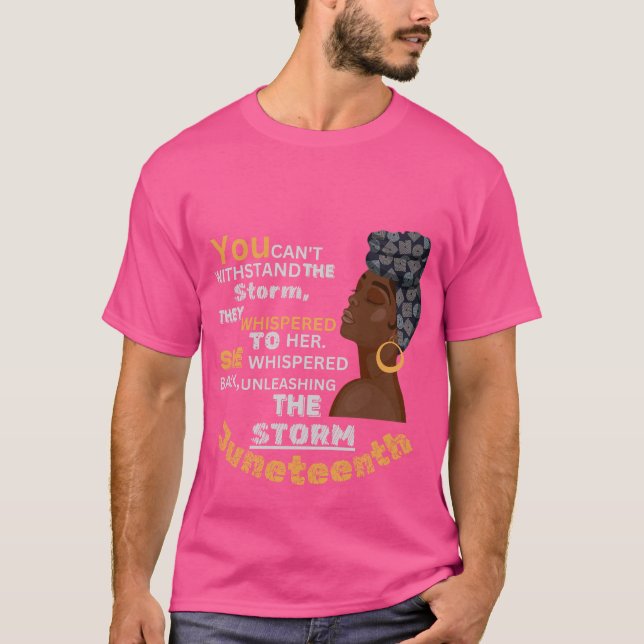 Man kann dem Sturm nicht widerstehen, sie flüstern T-Shirt (Vorderseite)