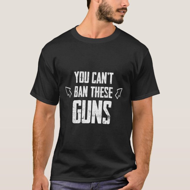 Man kann diese Waffen gegen den Demokraten nicht v T-Shirt (Vorderseite)