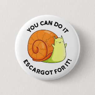 Man kann es als Escargot für einen sonnigen Schnec Button