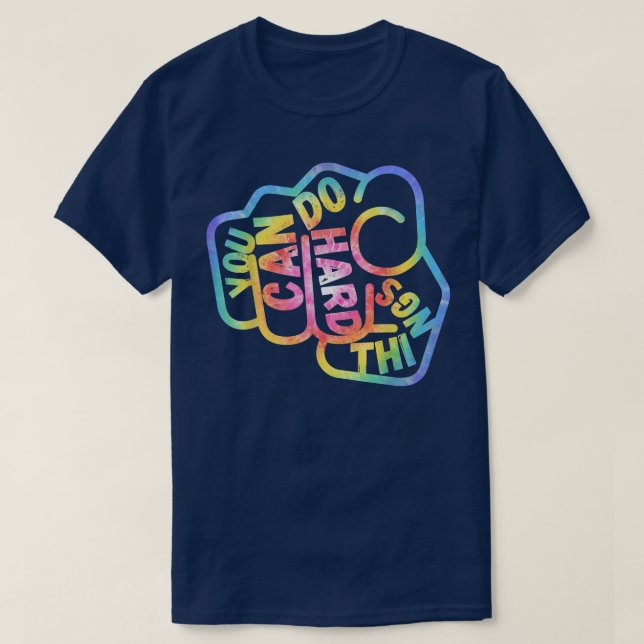 Man kann harte Dinge tun, Motivierend LGBT-Männer T-Shirt (Design vorne)