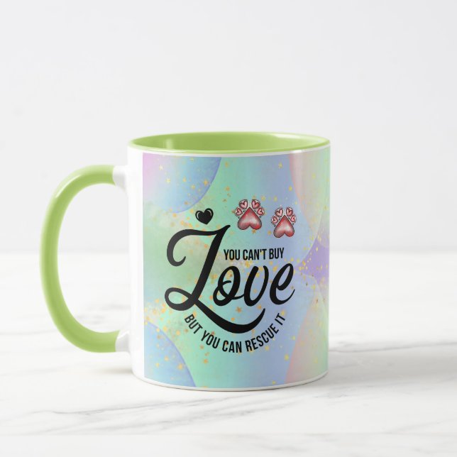 Man kann keine Liebe kaufen, aber man kann sie ret Tasse (Links)