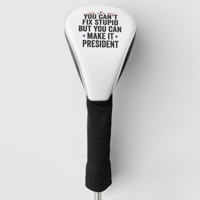 Man kann keinen Dummkopf reparieren, aber man kann Golf Headcover (Vorderseite)