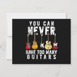 Man kann nie zu viele Gitarren haben Musik Lustig 