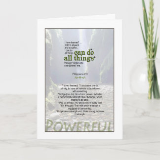 Man kann wirklich alles tun - Philippinen 4:13 Karte