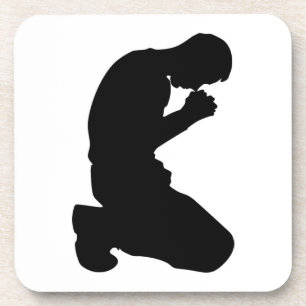 MAN KNELT IN PRAYER GETRÄNKEUNTERSETZER