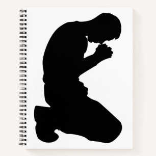 MAN KNELT IN PRAYER NOTIZBUCH