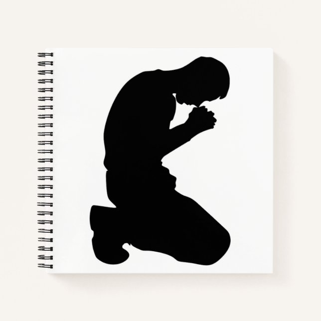 MAN KNELT IN PRAYER NOTIZBUCH (Vorderseite)