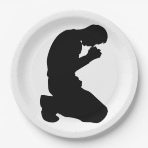 MAN KNELT IN PRAYER PAPPTELLER