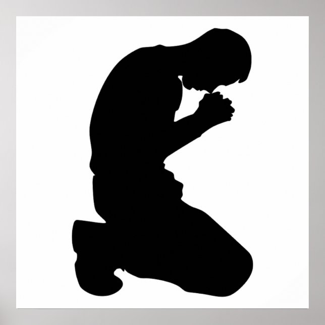 MAN KNELT IN PRAYER POSTER (Vorne)
