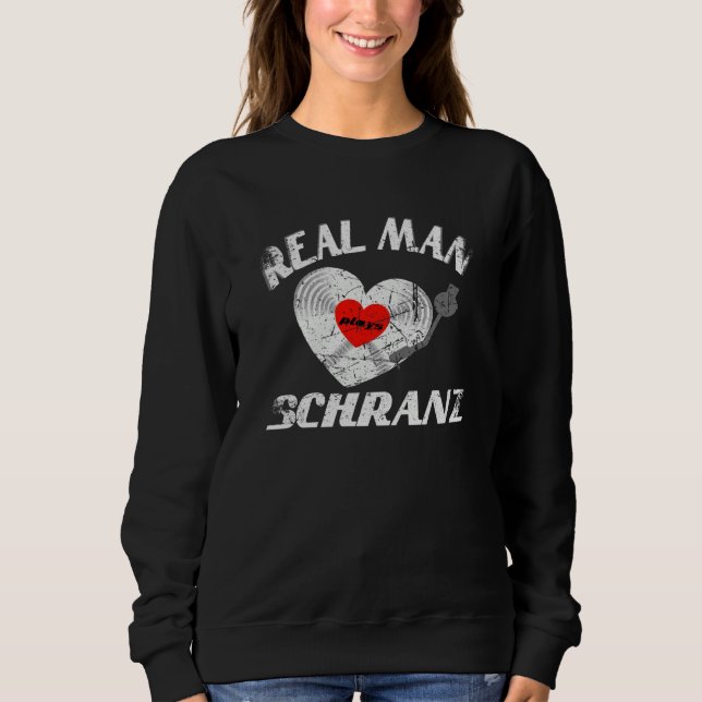 Man Love Play Cabinet Techno DJ Vinyl Record Heart Sweatshirt (Vorderseite)