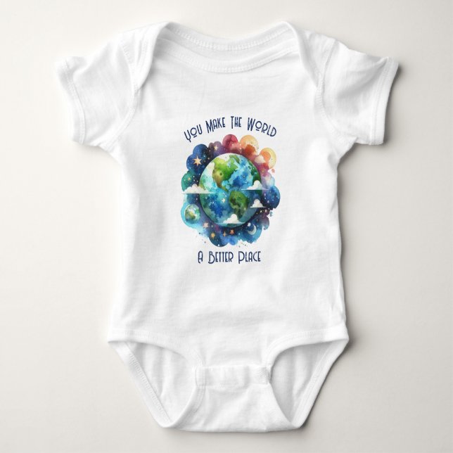 Man macht die Welt zu einem besseren Ort Baby Strampler (Vorderseite)
