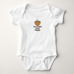 Man macht Miso so glücklich - Niedliche Essenspupp Baby Strampler