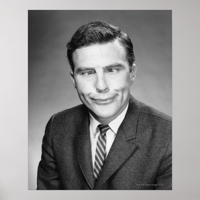 Man Making Face Poster (Vorne)