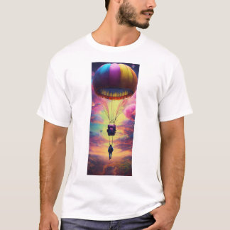 MAN_MANUAL PARACHUTE PRINTER T - SHIRT