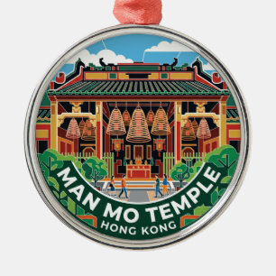 Man Mo Tempel Hongkong Ornament Aus Metall