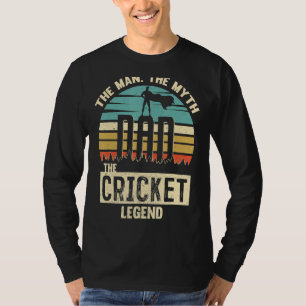 Man Myth Legend Vater Cricket T-Shirt