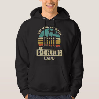 Man Myth Legend Vater Ski Flying Hoodie