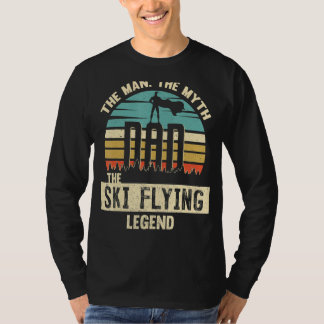 Man Myth Legend Vater Ski Flying T-Shirt