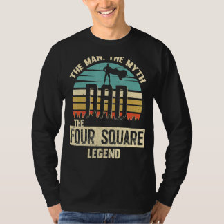 Man Myth Legend Vater Vier Square Phantastischer P T-Shirt