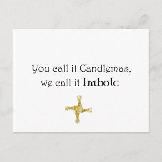 Man nennt es Candlemas, wir nennen es Imboli Postkarte