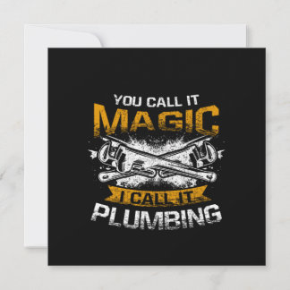 Man nennt es Magie, ich nenne es Plumbing Funny Pl Einladung