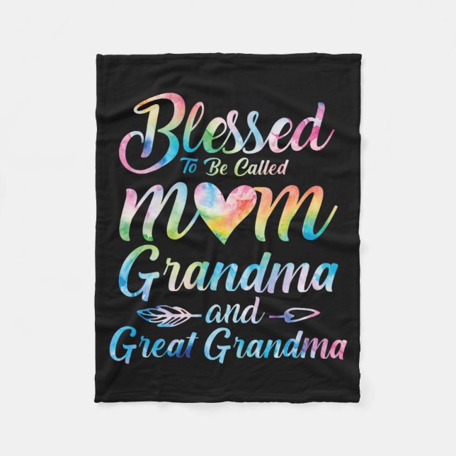 Man nennt sie Mama Oma Große Oma Mutter's Da Fleecedecke (Vorderseite)