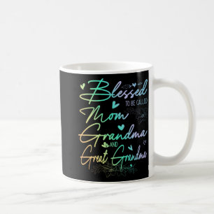 Man nennt sie Mama Oma und Großes Oma Floral Kaffeetasse