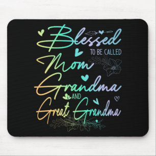 Man nennt sie Mama Oma und Großes Oma Floral Mousepad