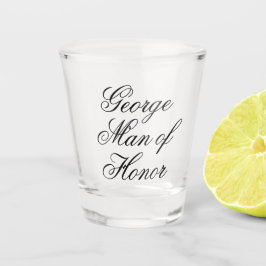 Man of Honor Shot Glass | Wedding Party Shot Glass Schnapsglas