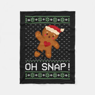Man Oh schläfst Weihnachtskeks Fleecedecke