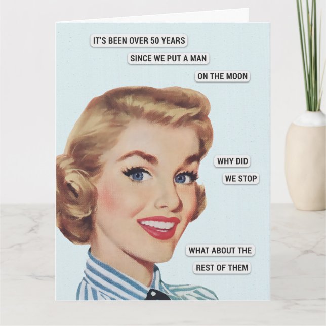 Man On The Moon Karte (Vorderseite)