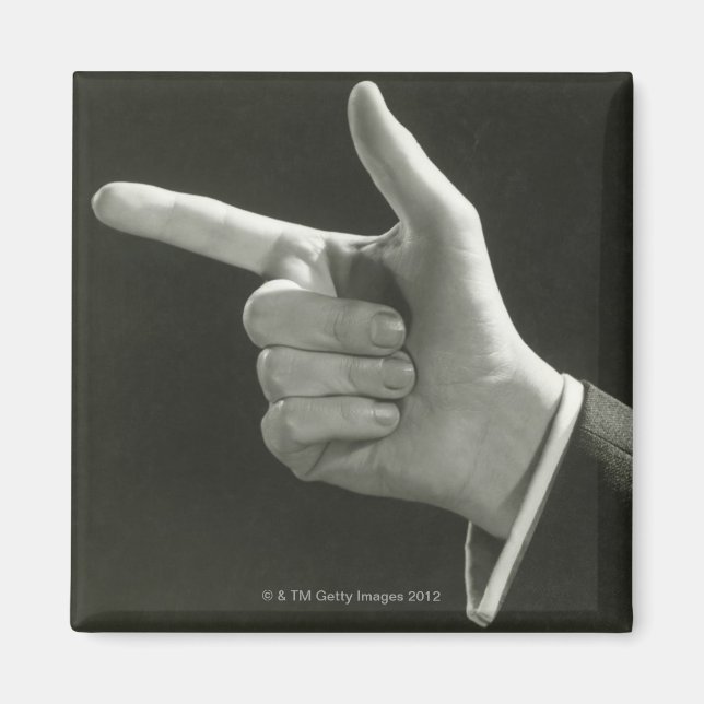 Man Pointing Magnet (Vorne)