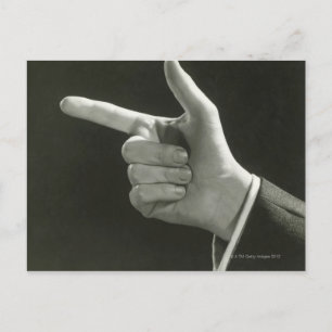 Man Pointing Postkarte