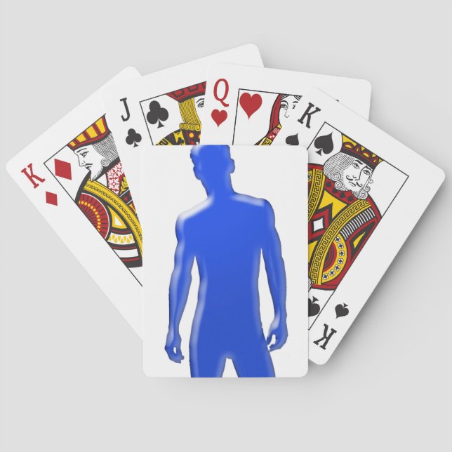 Man Posing Spielkarten (Rückseite)