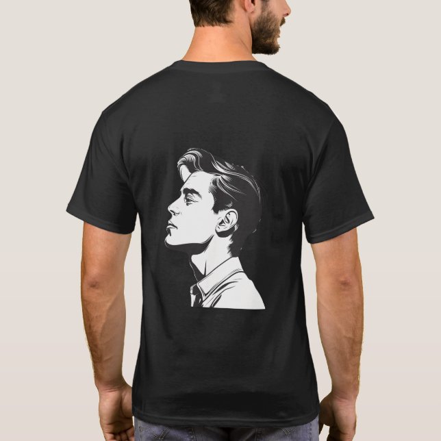Man - Profile Drawing of a Man T-Shirt (Rückseite)