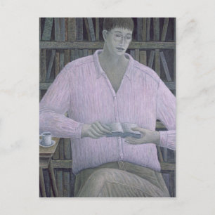 Man Reading 1998 Postkarte