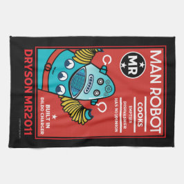 Man Robot the Perfect Man Geschirrtuch