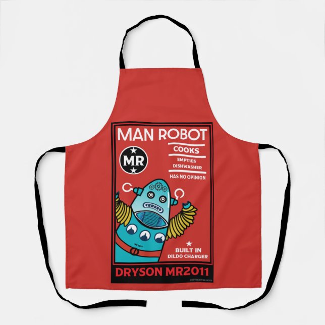 Man Robot the Perfect Man Schürze (Vorderseite)